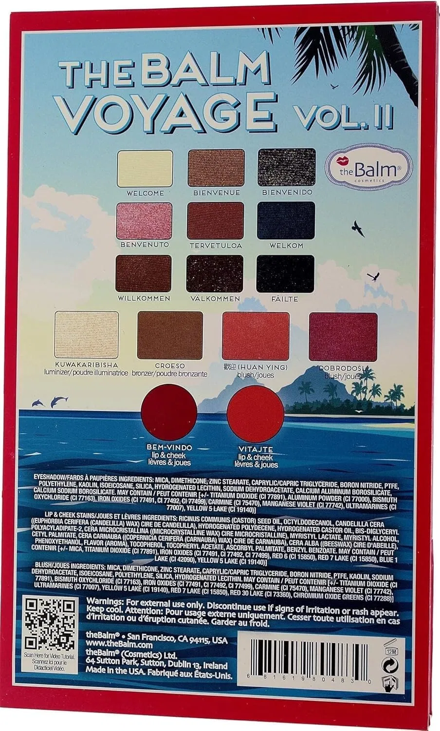 Палетка для лица theBalm Voyage Vol.2 Face Palette 21.1 г — фото 3