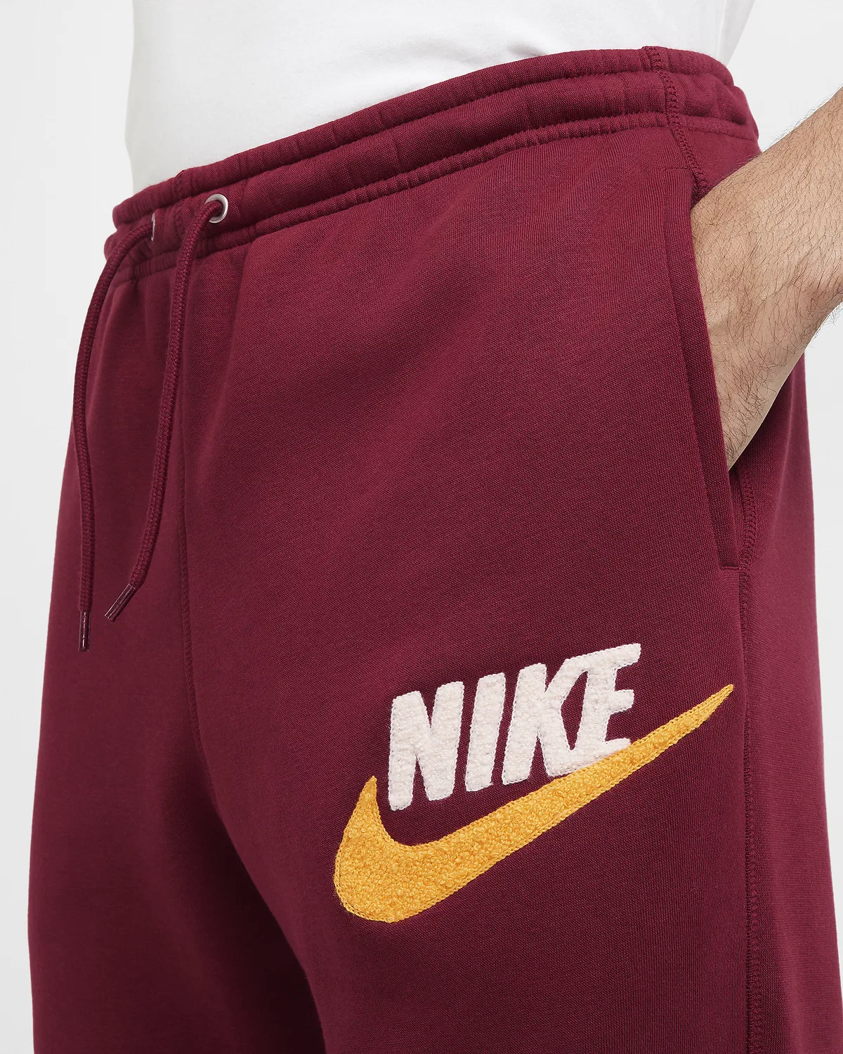 Мужские флисовые джоггеры Nike Club Fleece, Team Red/Team Red — фото 3