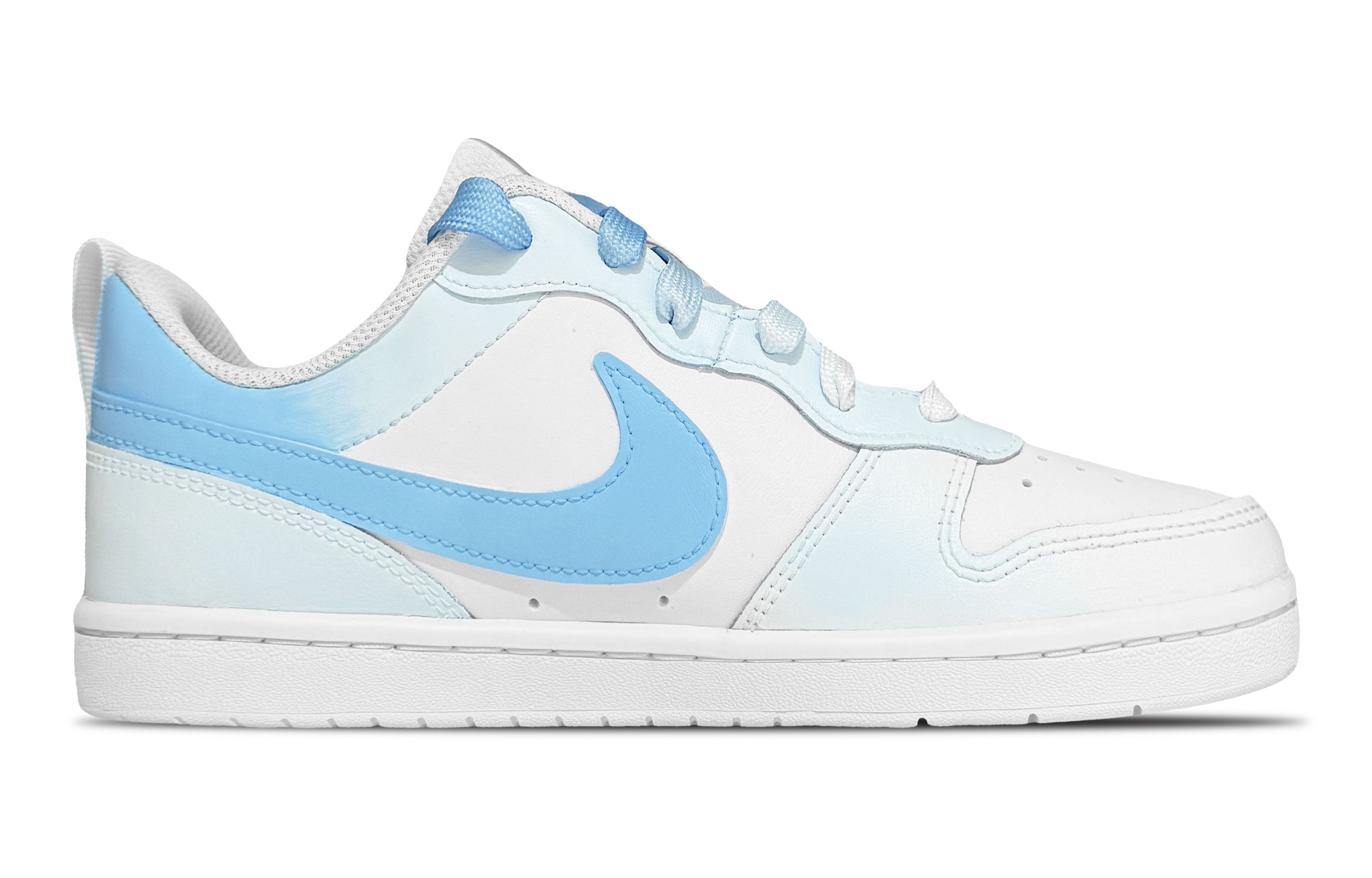 Nike Кроссовки для скейтбординга Court Borough Sky Star Wish Abrasion Resistant низкие детские Sky Blue Unisex — фото 3