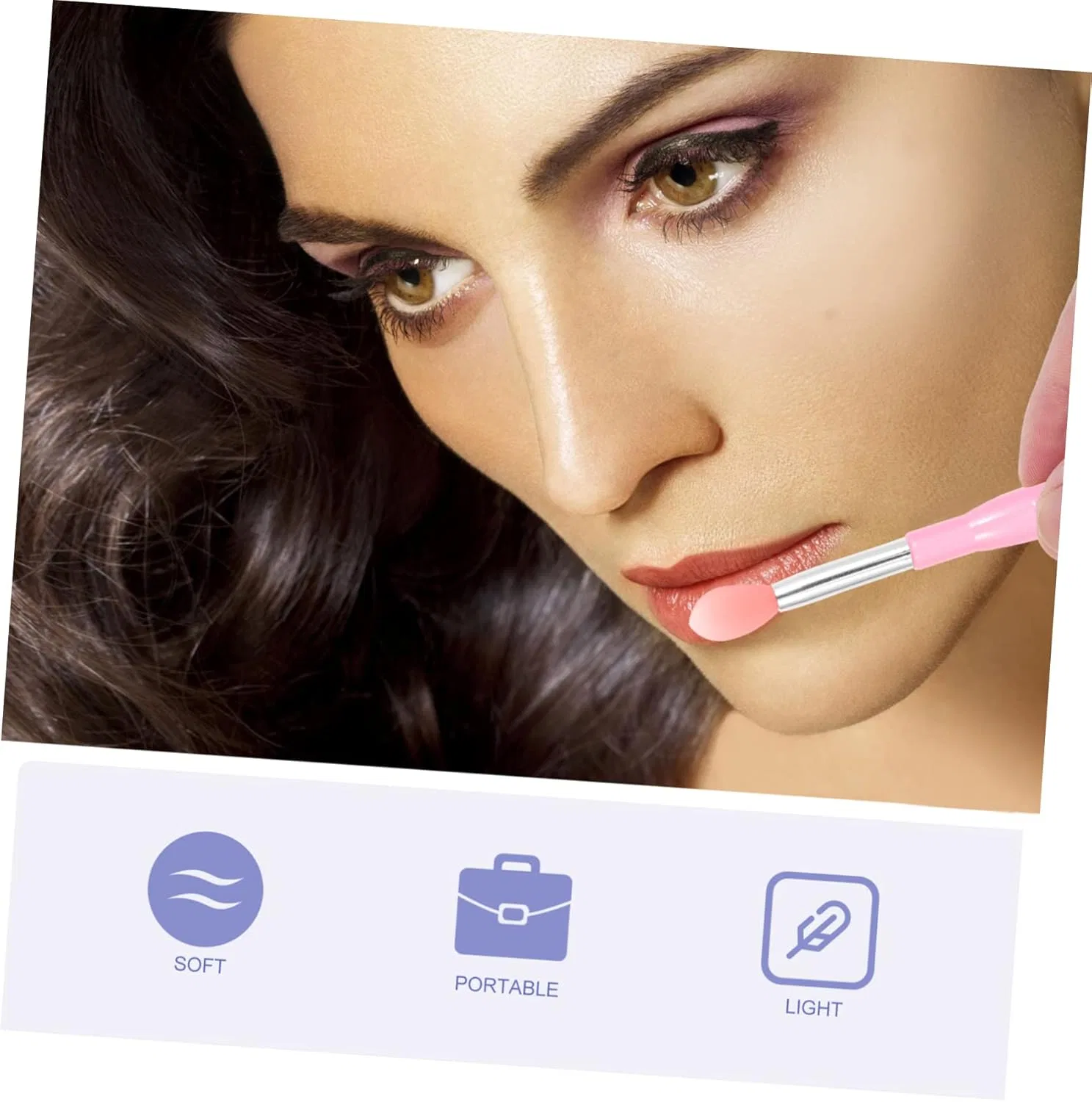 Набор силиконовых кистей для губ Beaupretty 6 шт, разноцветный — фото 4