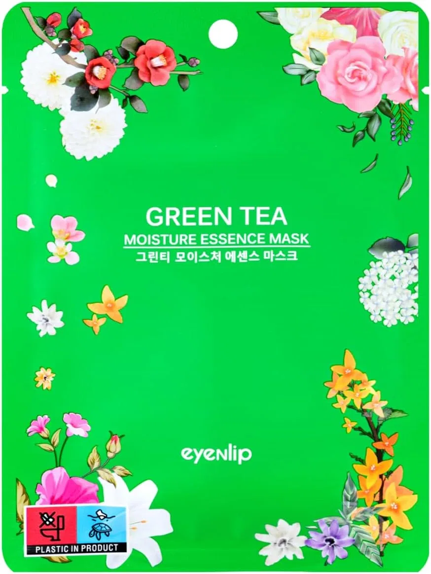 Эссенция Eyenlip — Листовая увлажняющая Green Tea Moisture Essence Mask x, 25 мл — фото 2