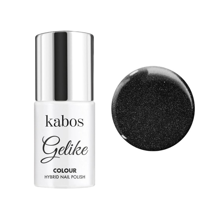 

Kabos, Гибридный лак для ногтей, цвет Gelike Black Temptation, 5 мл
