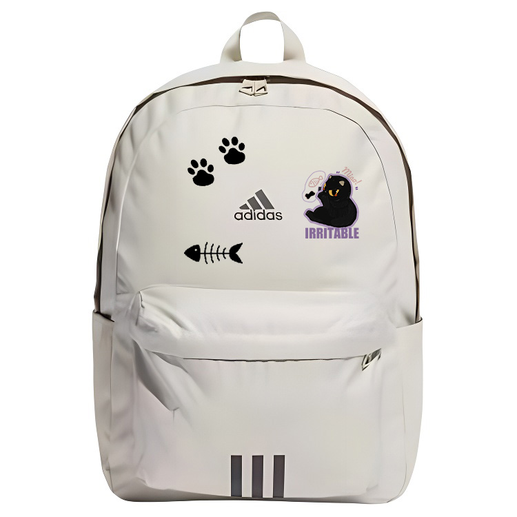 

Adidas Черный котик Рюкзак из ткани Унисекс Светло-серый, Gluttonous Cat