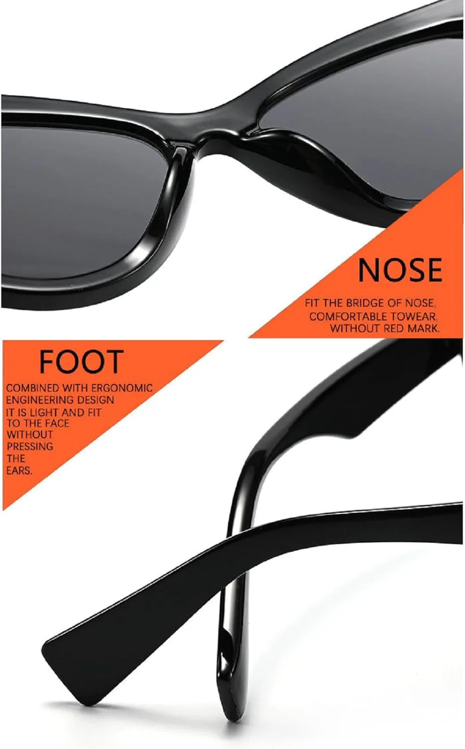 

Солнцезащитные очки Melrose Cat Eye для женщин, роскошные, модные, треугольные, винтажные, сексуальные, в стиле панк, для путешествий, модель 9021, White