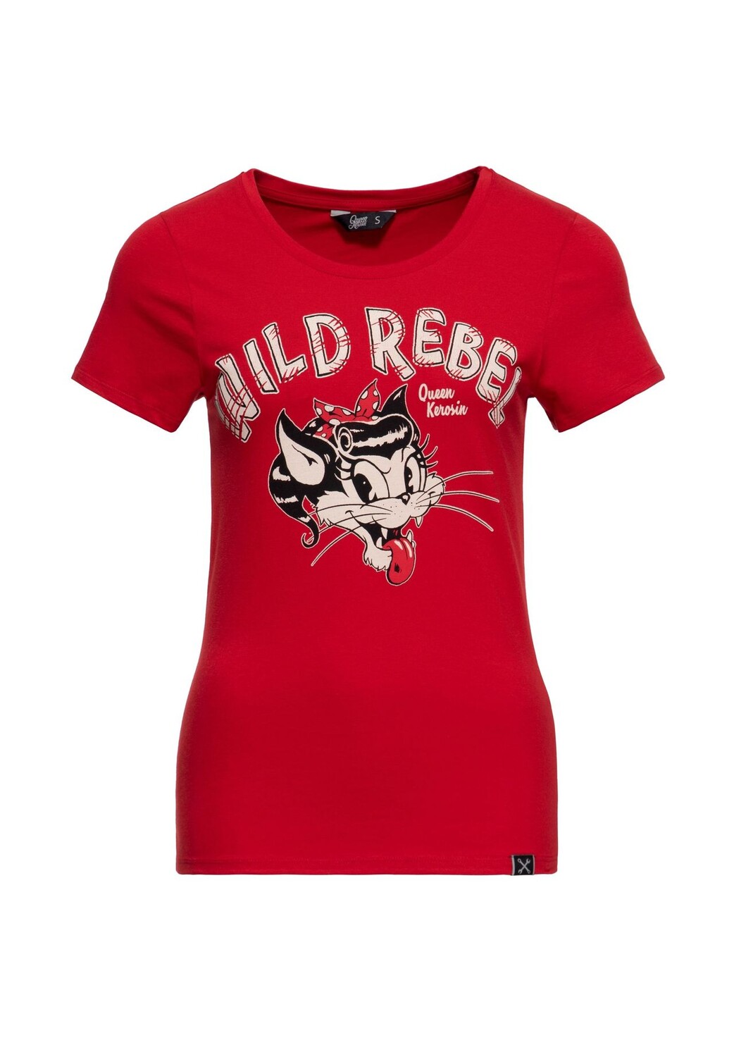 

Рубашка с мультяшным принтом Wild Rebel QUEEN KEROSIN, красный