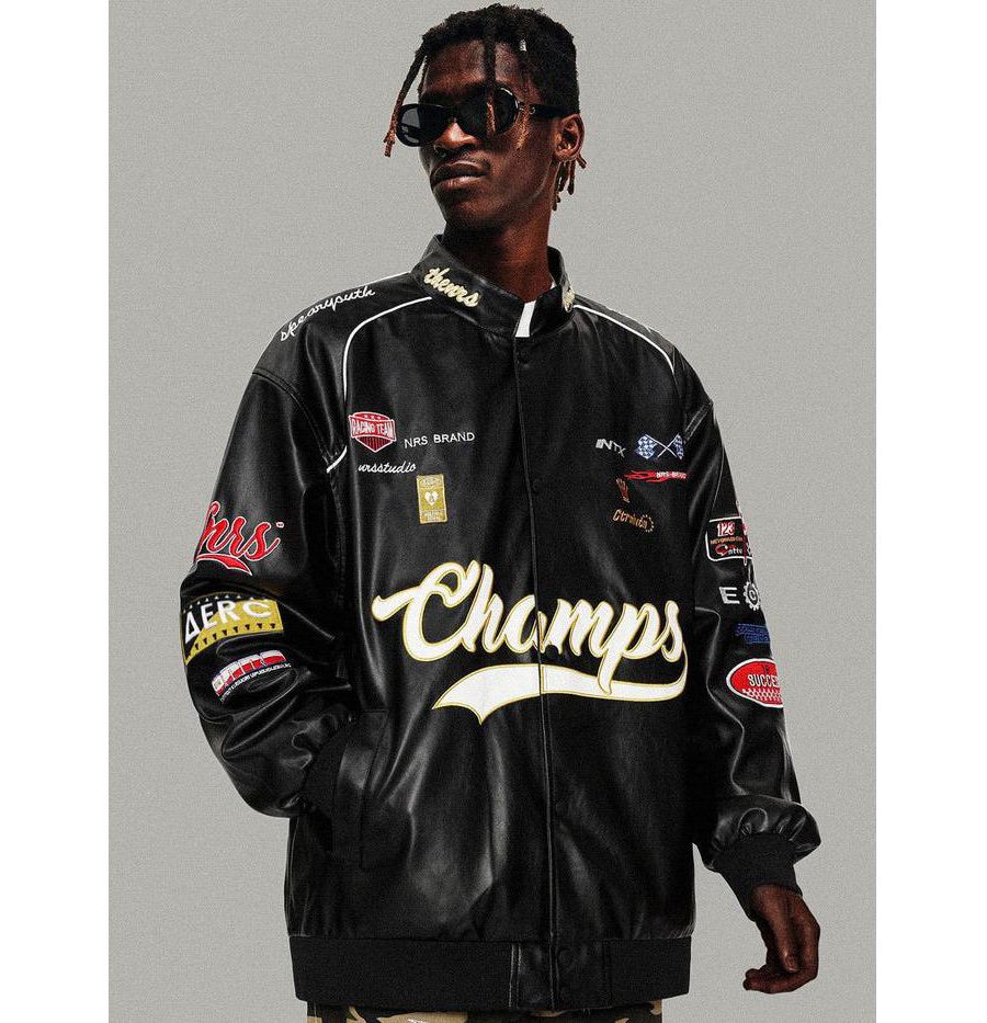 

Мужская куртка Champs Racing на пуговицах AELFRIC EDEN, Black