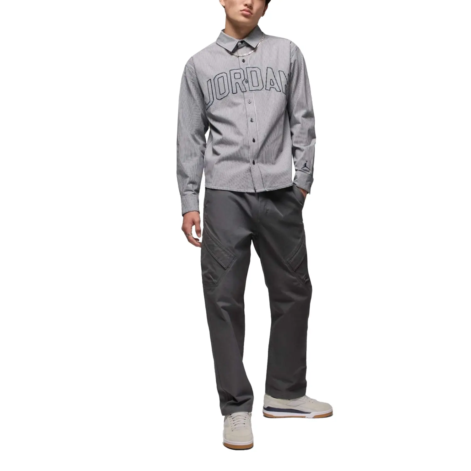 

Jordan Рубашка мужская сине-серая