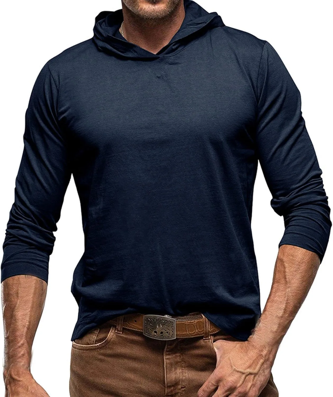 Мужская толстовка с капюшоном Athletic Sweatshirt, хлопковая, мягкая, дышащая — фото 2