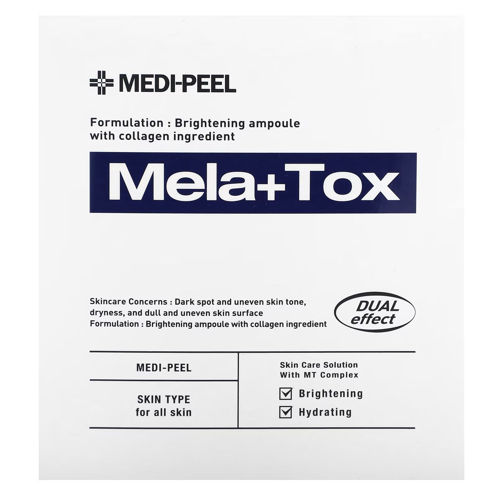 

Mela Plus Tox, Ампула, 1,18 жидк. унции (35 мл) Medi-Peel