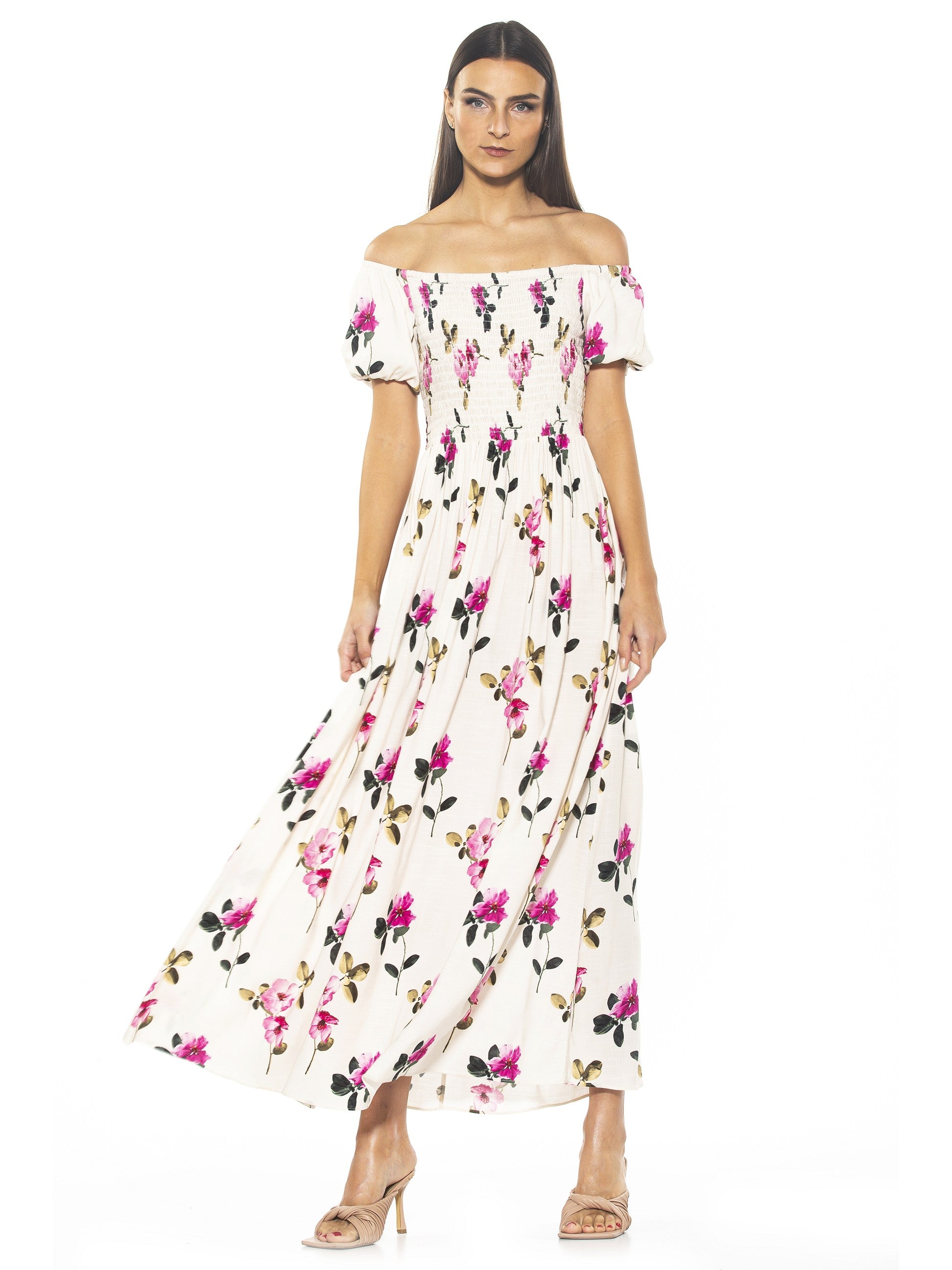 

Платье макси Leia ALEXIA ADMOR, цвет large print florals