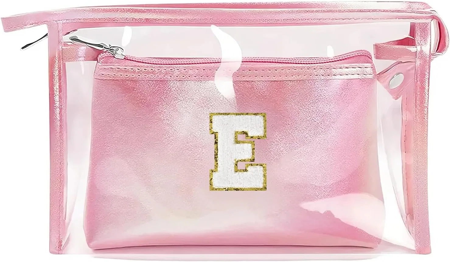 Набор персонализированных прозрачных косметичек Coolgaga, Pink-2Pc