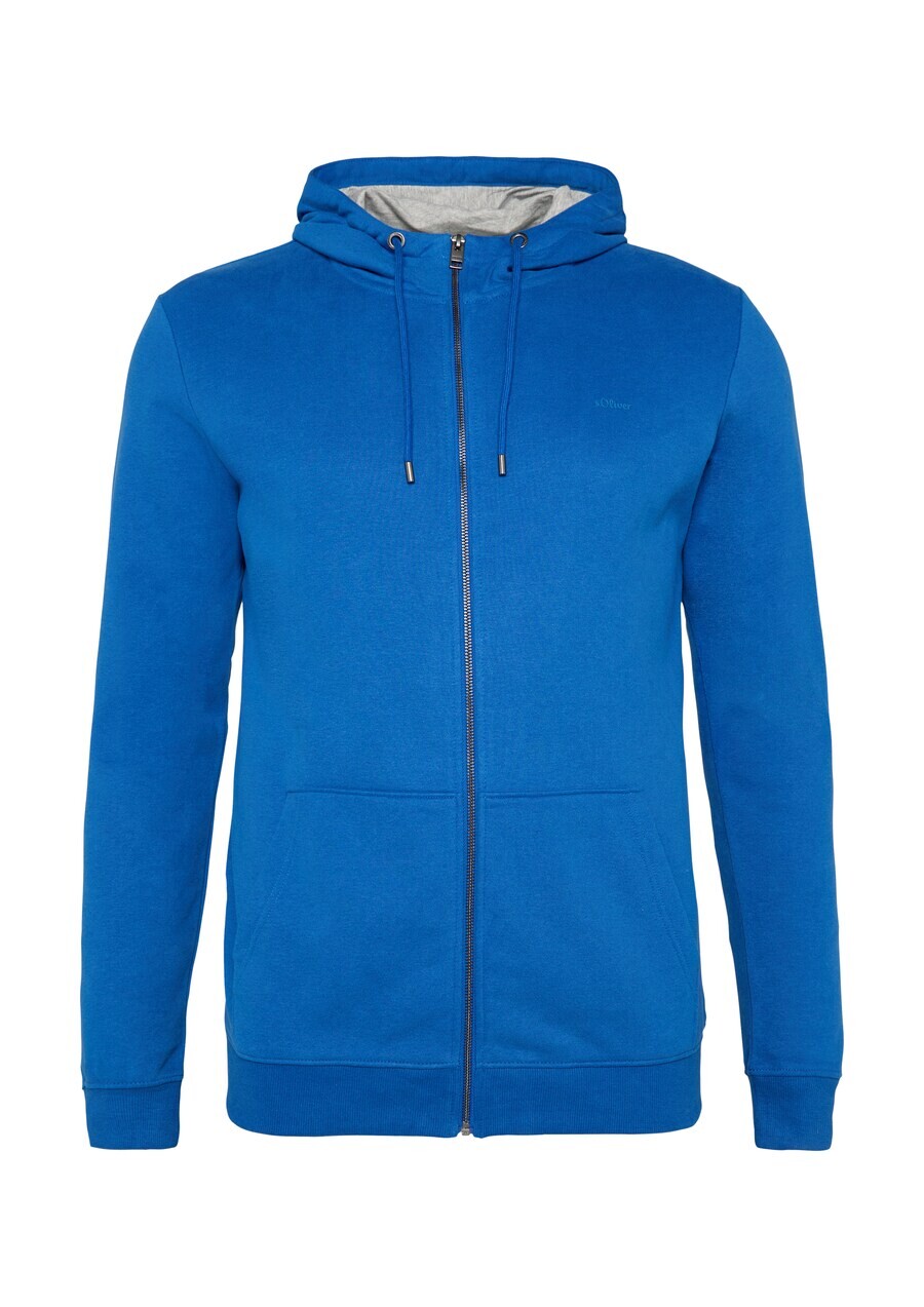 

Толстовка с капюшоном на молнии s.Oliver Zip-Up Hoodie, королевский синий