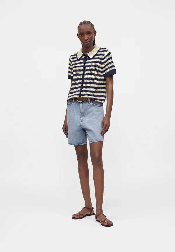 Кардиган свободного кроя Gap, blue/chino, синий/чино — фото 2