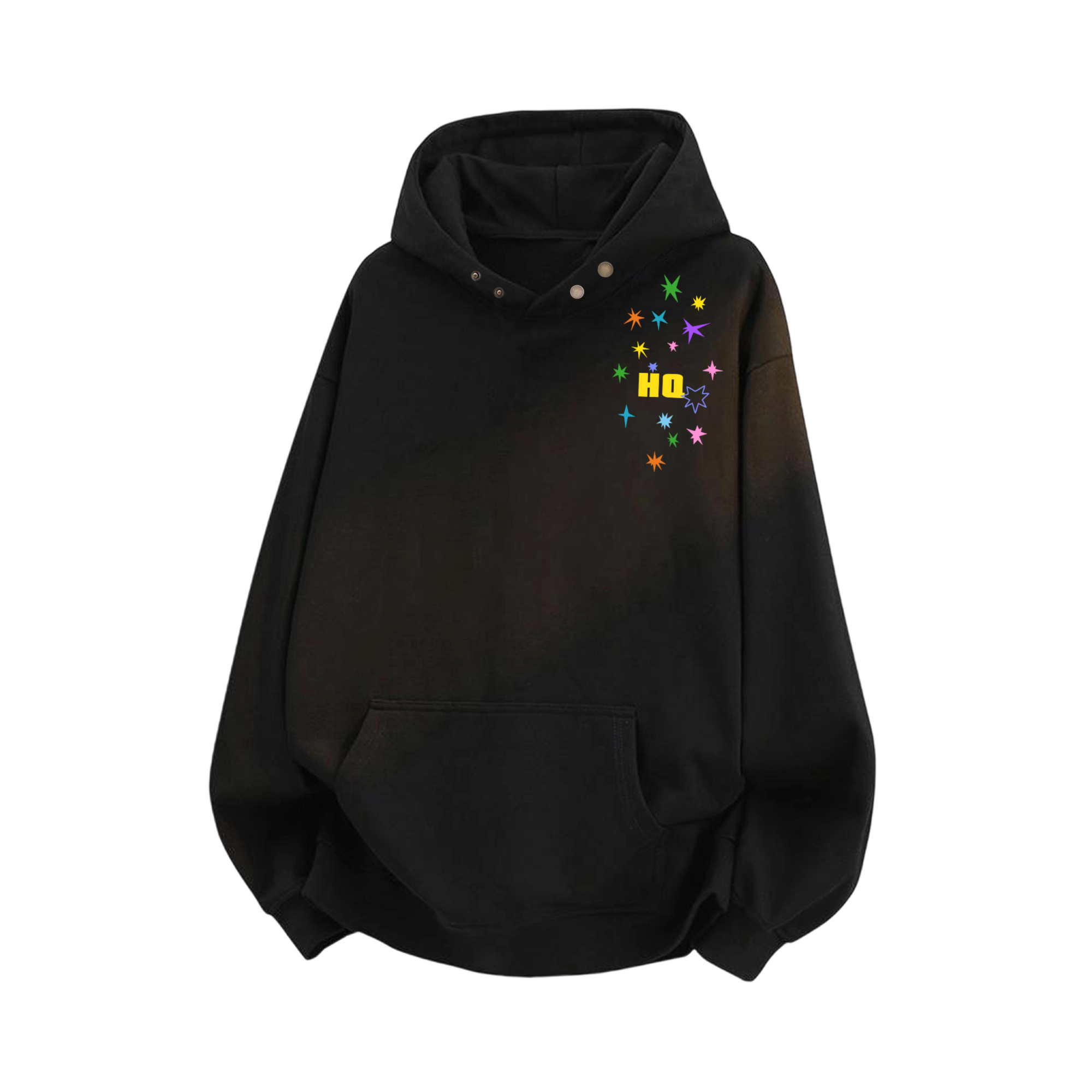 

Толстовка Unisex Hooded Moderate Heavyweight HUANQIU, черный (fleece-lined)