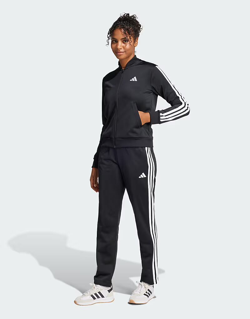 

Спортивный костюм performance Essentials с тремя полосками черного цвета Adidas Performance