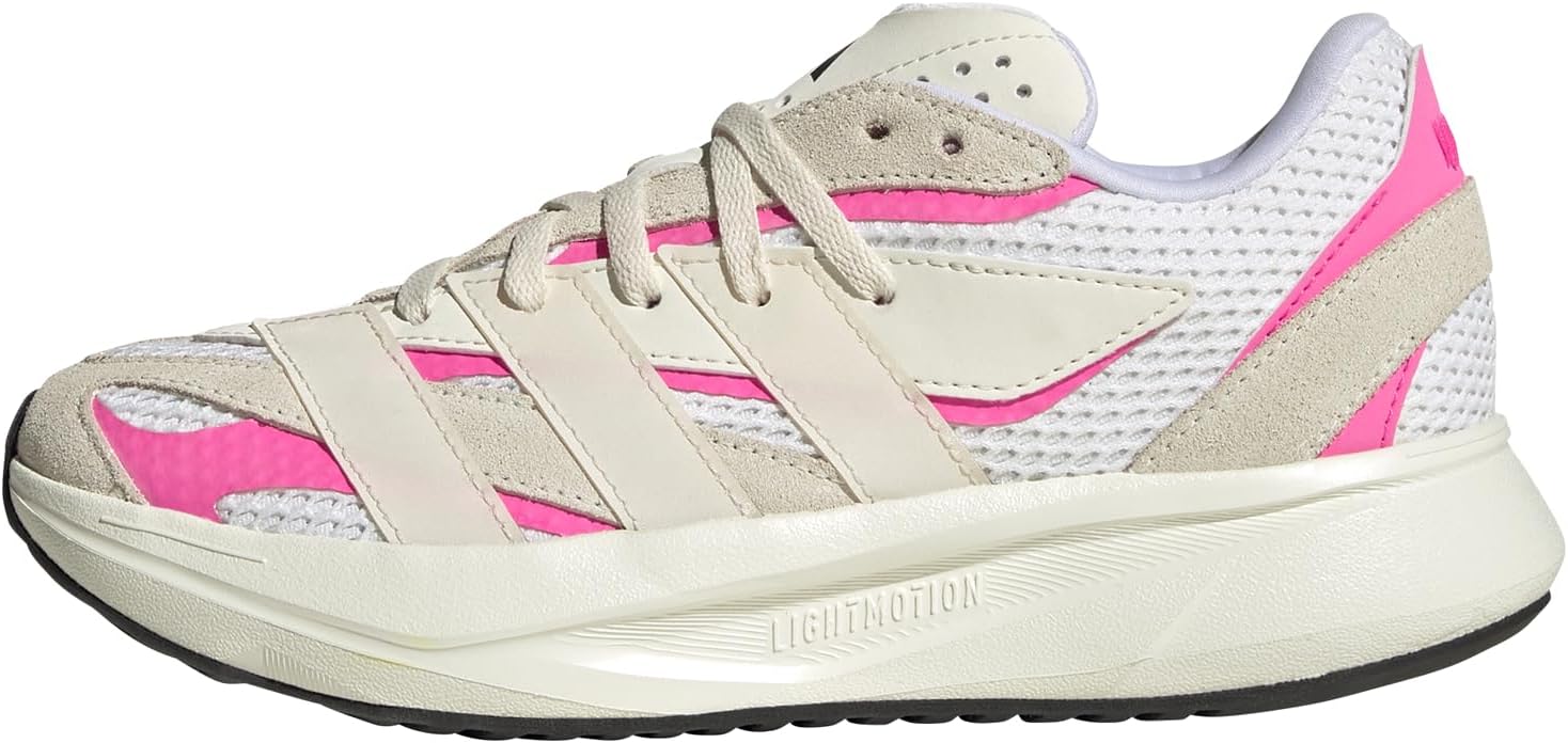 

Кроссовки adidas для мальчиков Lightblaze на шнуровке, белый/розовый