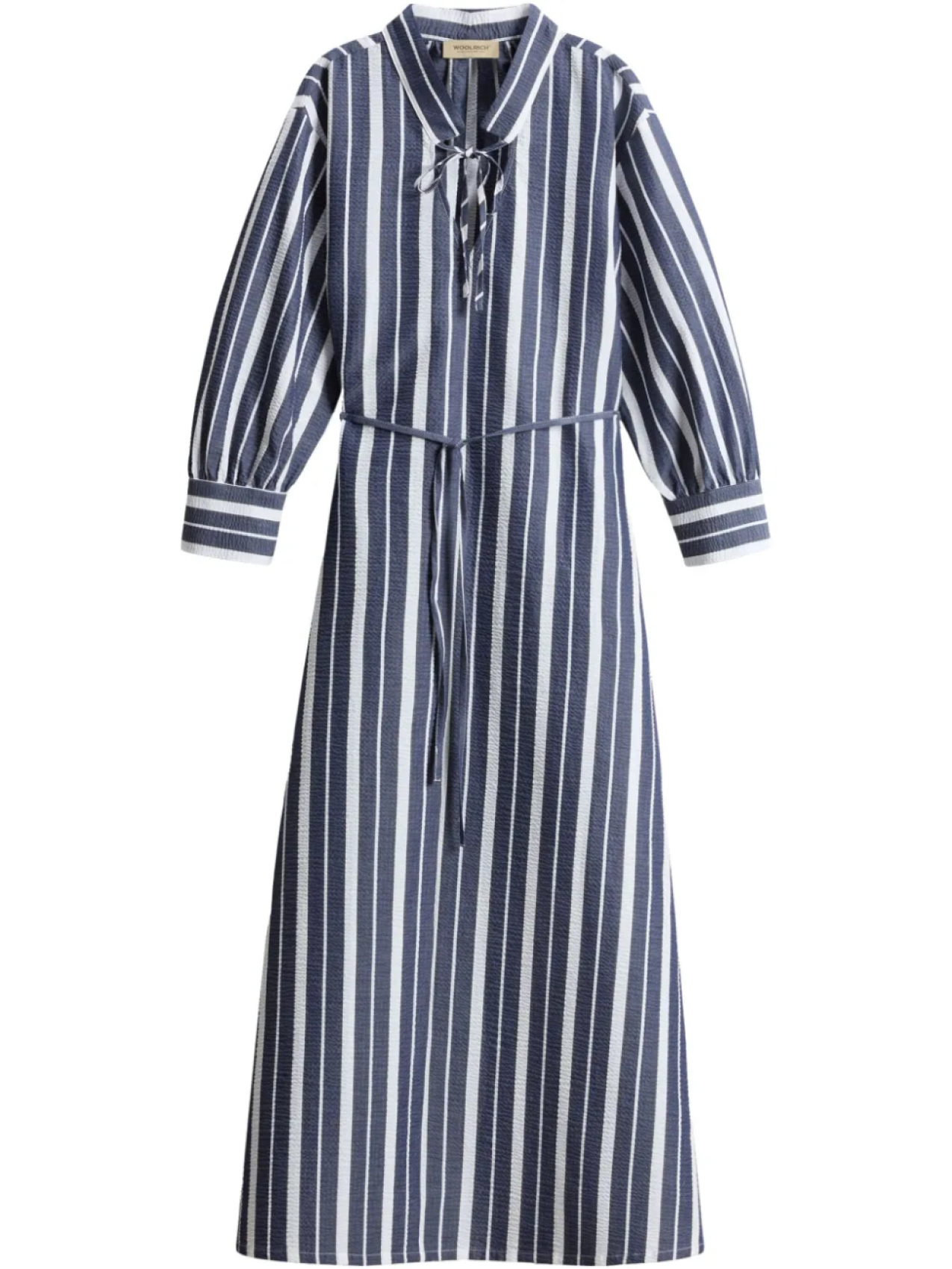

Полосатое платье миди Woolrich, синий