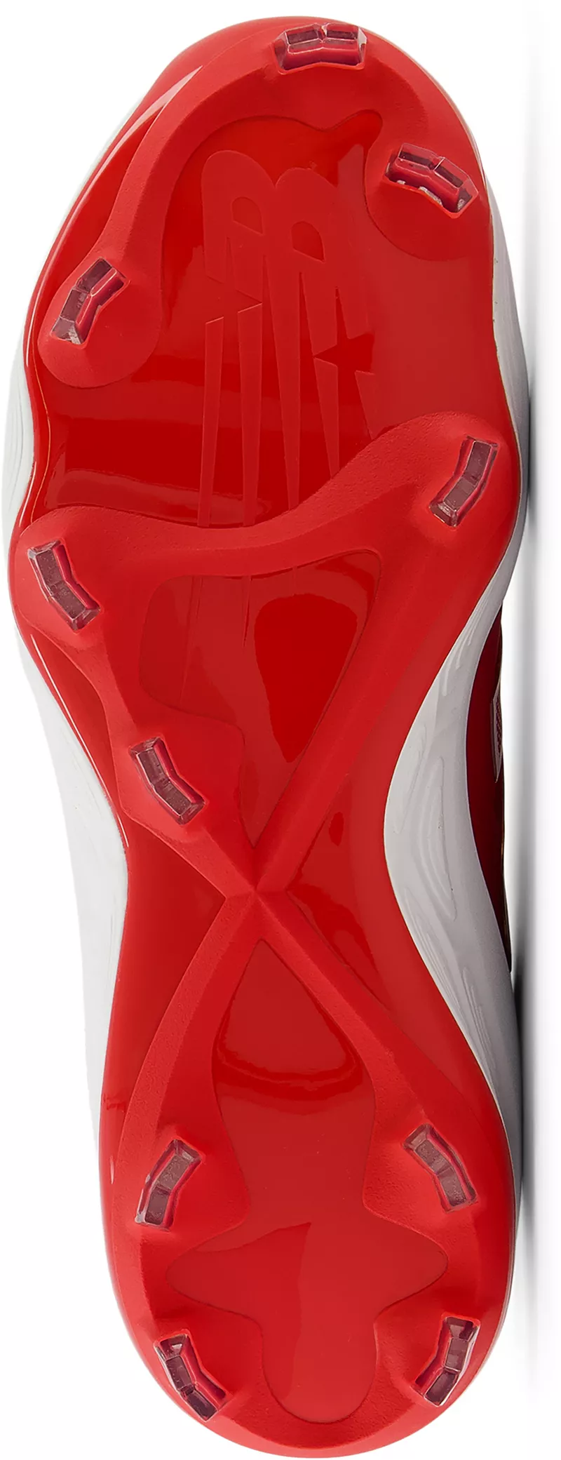 Женские формованные бутсы для софтбола New Balance Fresh Foam X VELO v4, красный/белый — фото 3
