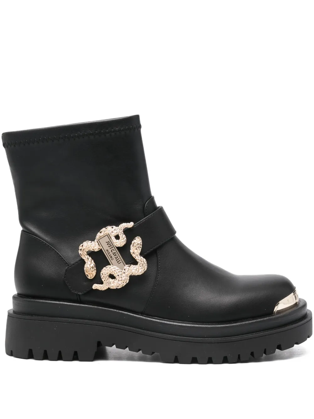 Сапоги с пряжками Just Cavalli, черный