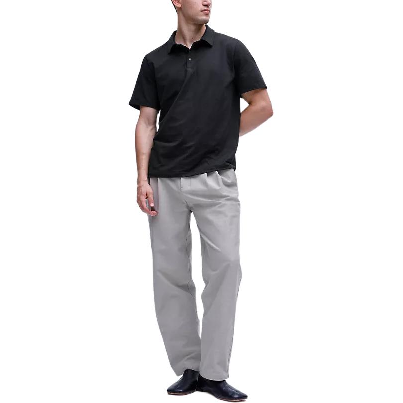 

Футболка поло из мягкого джерси Lululeman, смешанный цвет Steam White/Mixed Silver/HVPR/HSVD