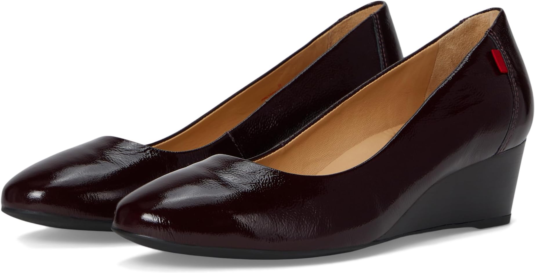 Туфли Marc Joseph New York Prospect Wedge, цвет Wine Svelte Patent