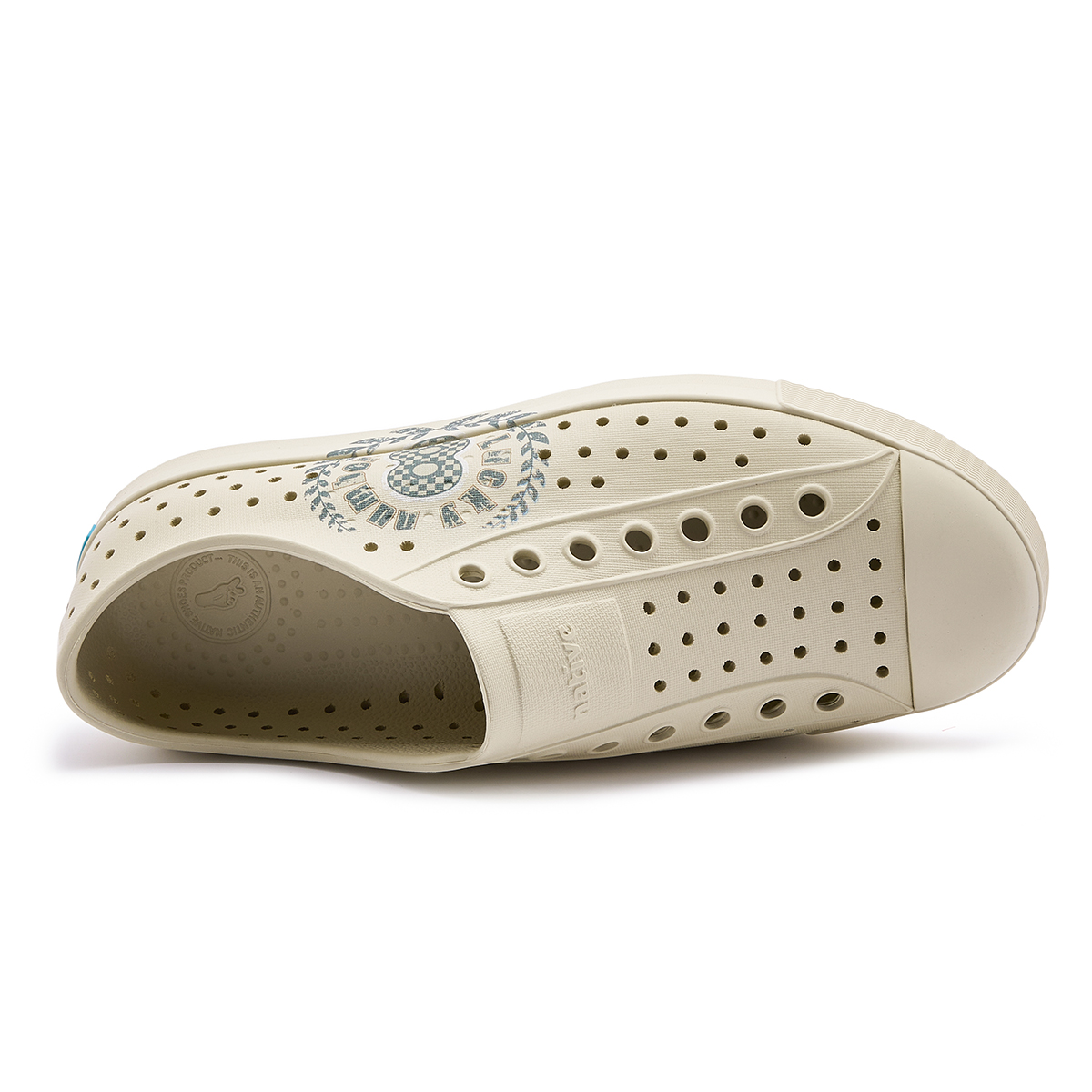 Jefferson Clogs Unisex Ecru Native Shoes, Oyster White | Lucky Numbers | Oyster White — фото 2