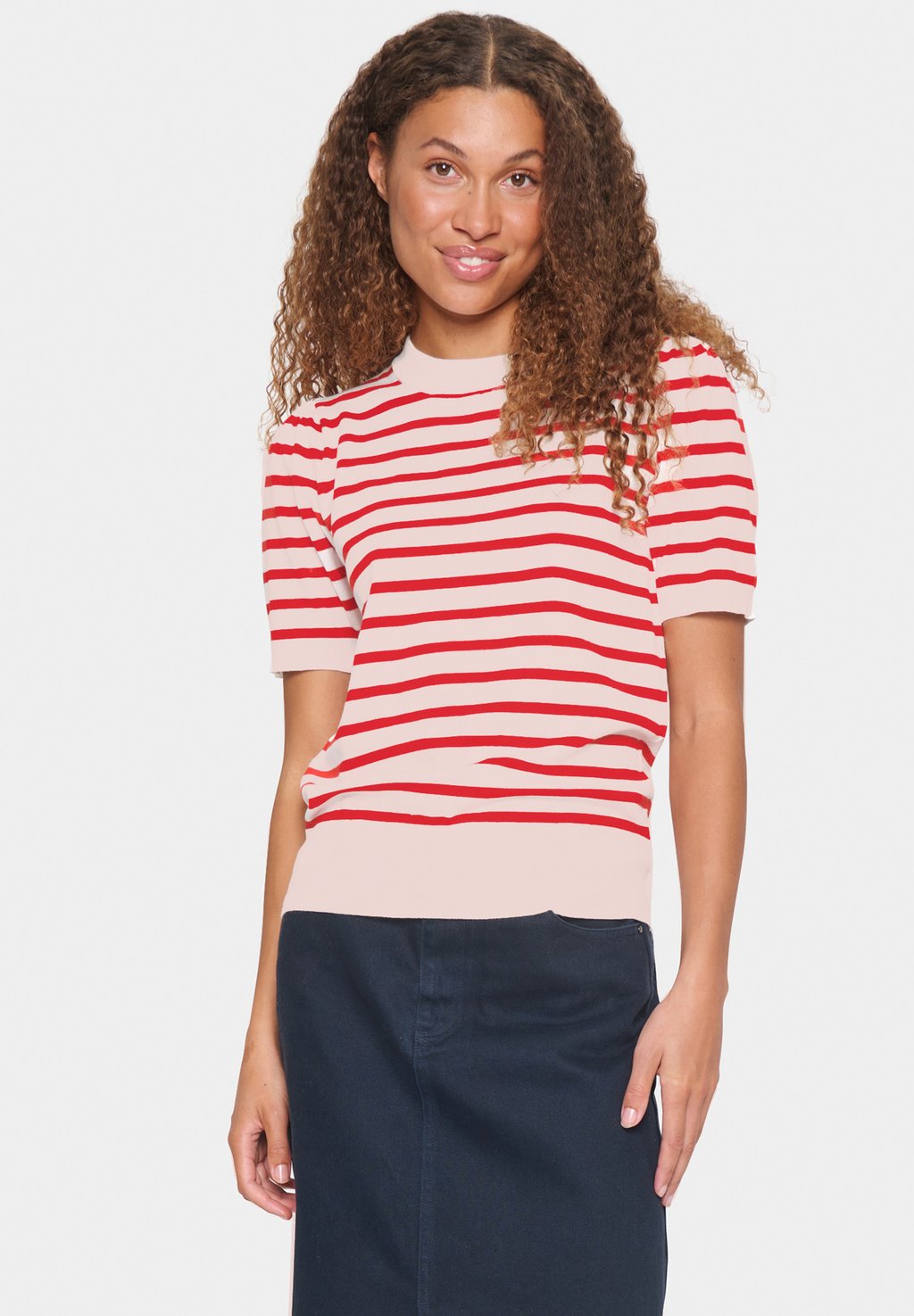 

Футболка с принтом MILA STRIPED Saint Tropez, розовый