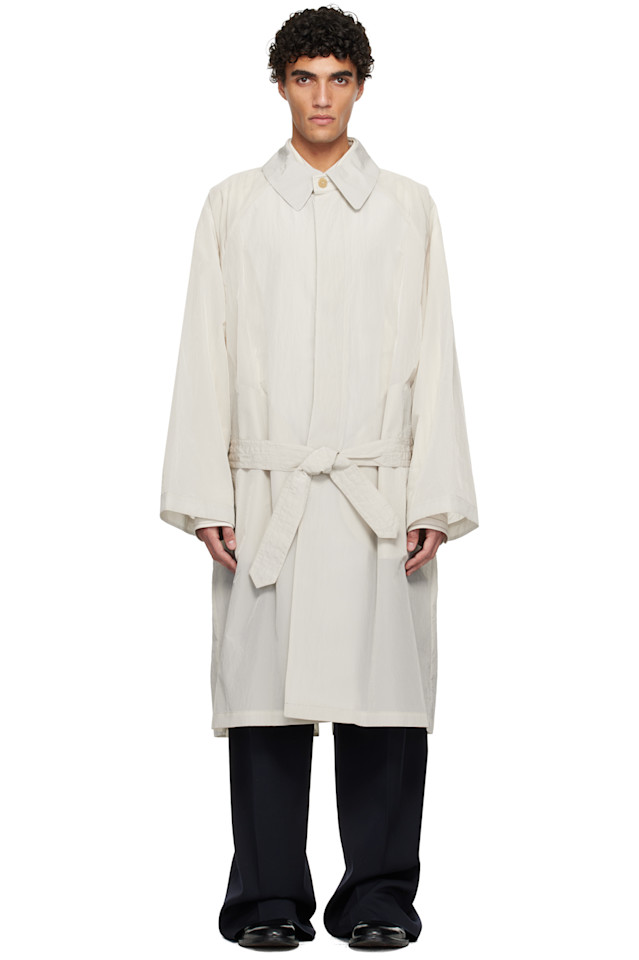 

Hed Mayner Тренч цвета слоновой кости