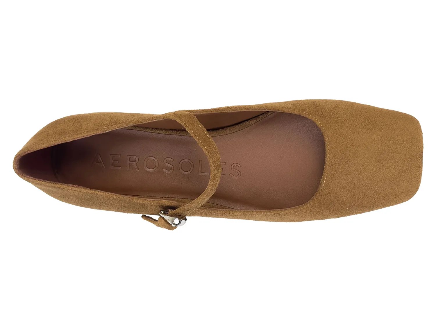 Туфли Aerosoles Isannah Mary Jane Pump, Brown Faux Suede — фото 3