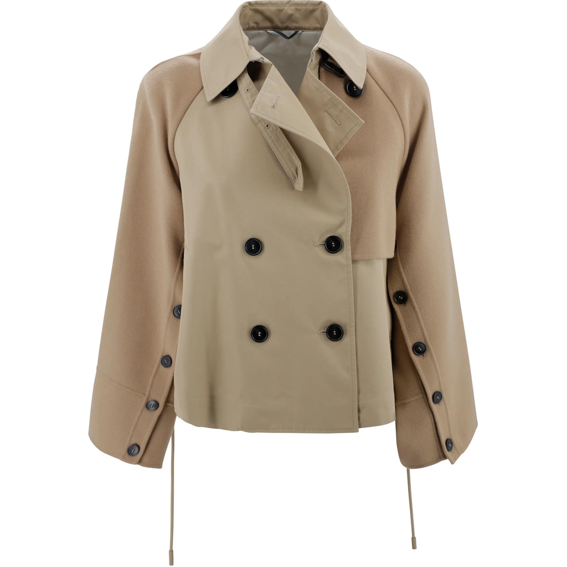 

WEEKEND MaxMara Двубортный пиджак с длинными рукавами, Camel