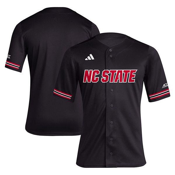 Мужская черная бейсбольная майка nc state wolfpack replica Adidas — фото 2