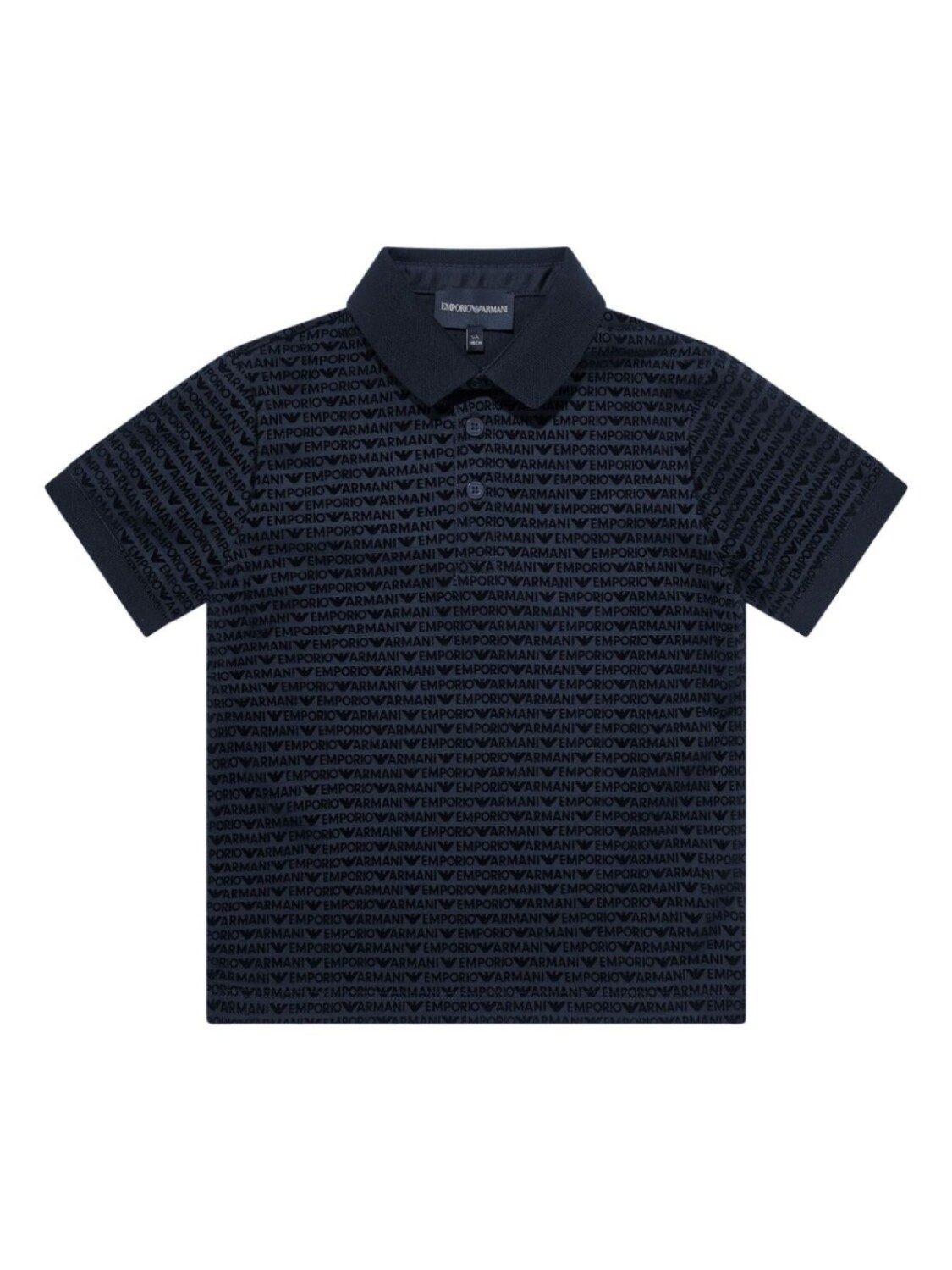 

Emporio Armani Kids рубашка поло с набивным логотипом, синий
