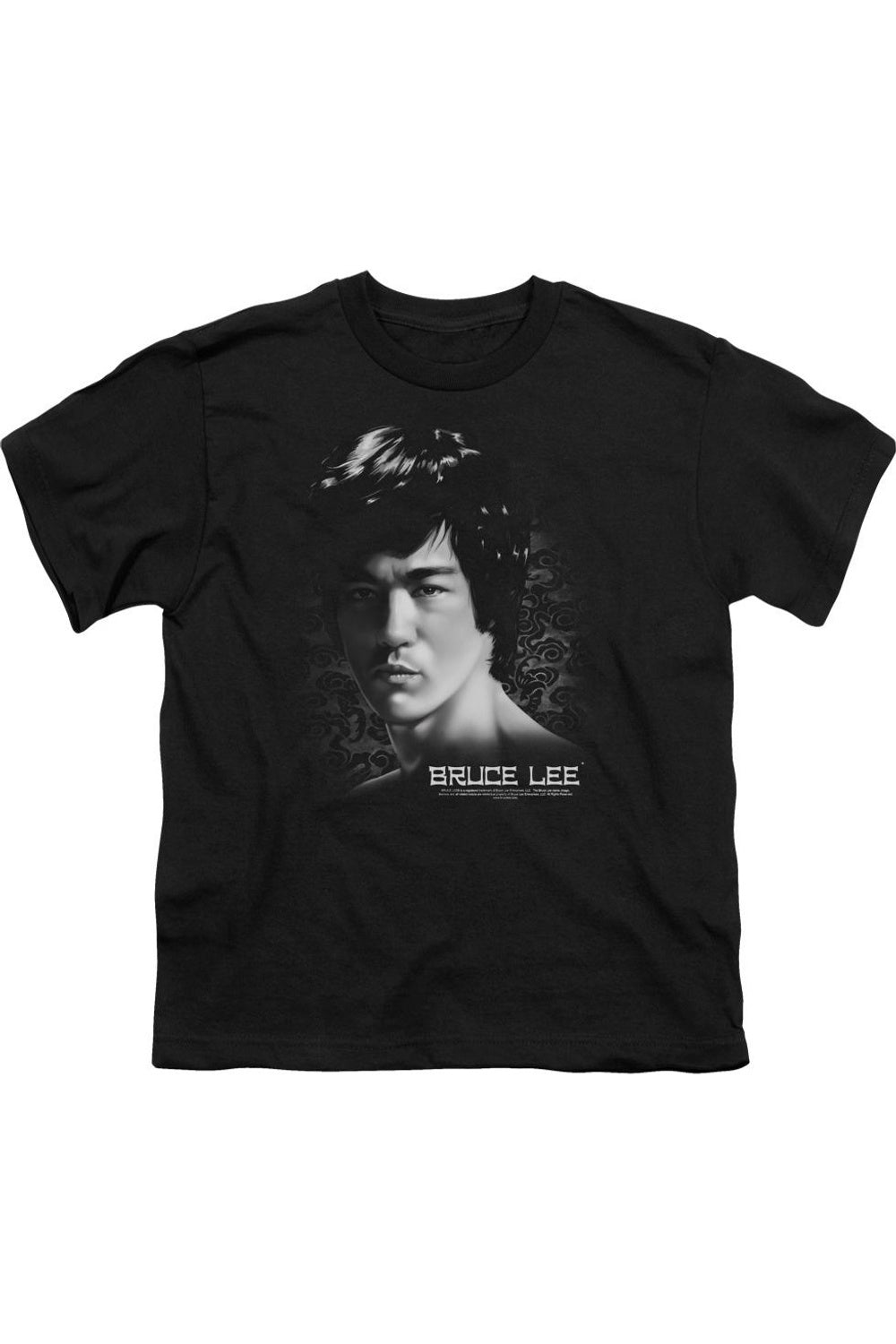 

Футболка с принтом "Брюс Ли в лицо" для детей Gildan, черный