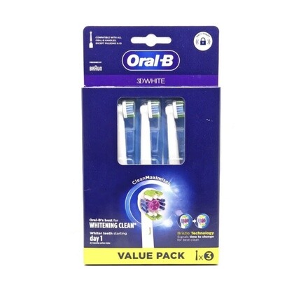 

Электрическая зубная щетка Oral-B 3D White с круглыми насадками, 3 шт.