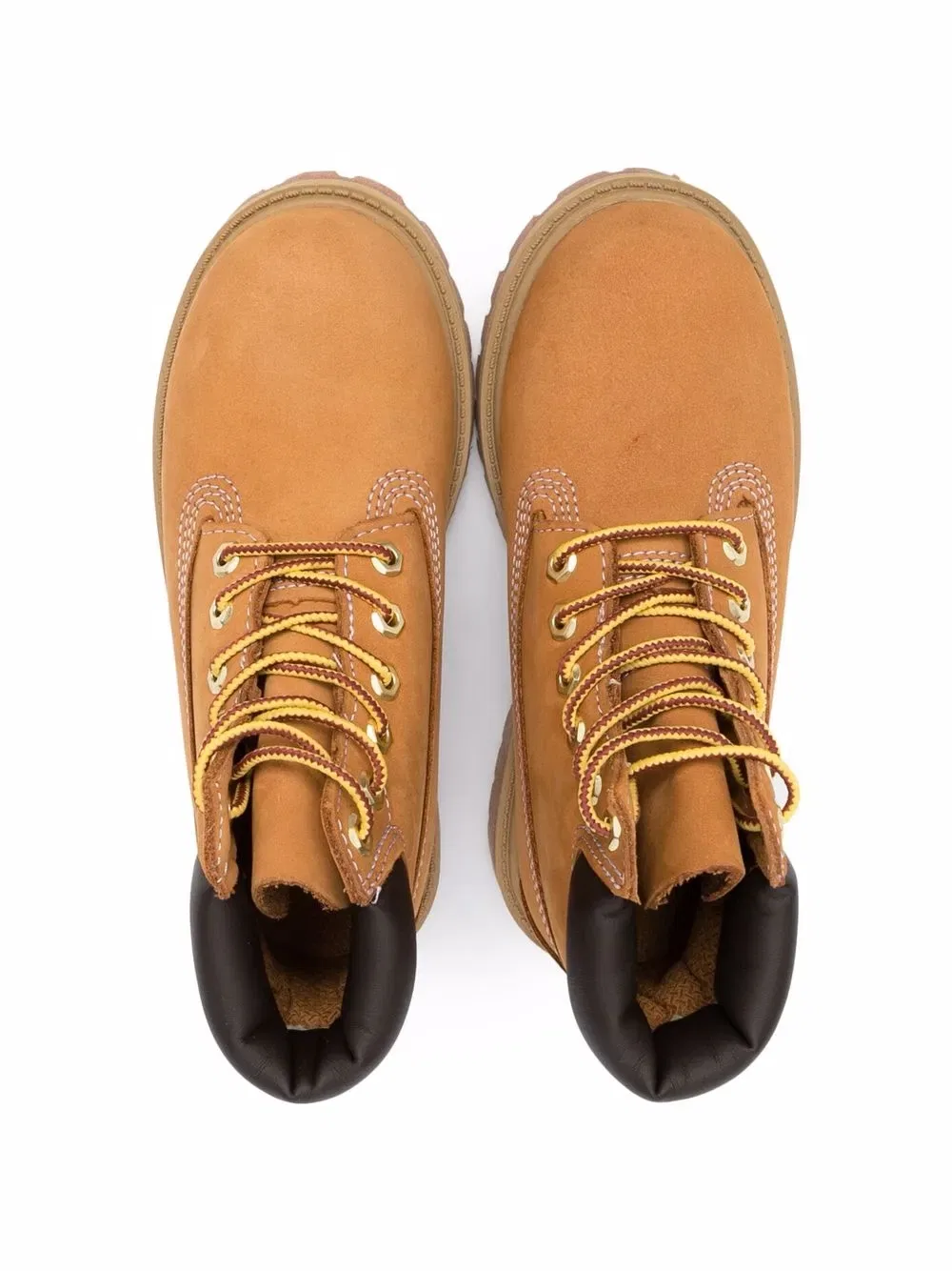 Премиальные ботильоны на шнуровке Timberland Kids, коричневый — фото 3