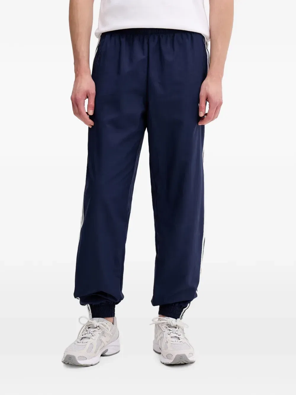 Спортивные брюки Firebird с боковыми полосками Adidas, синий