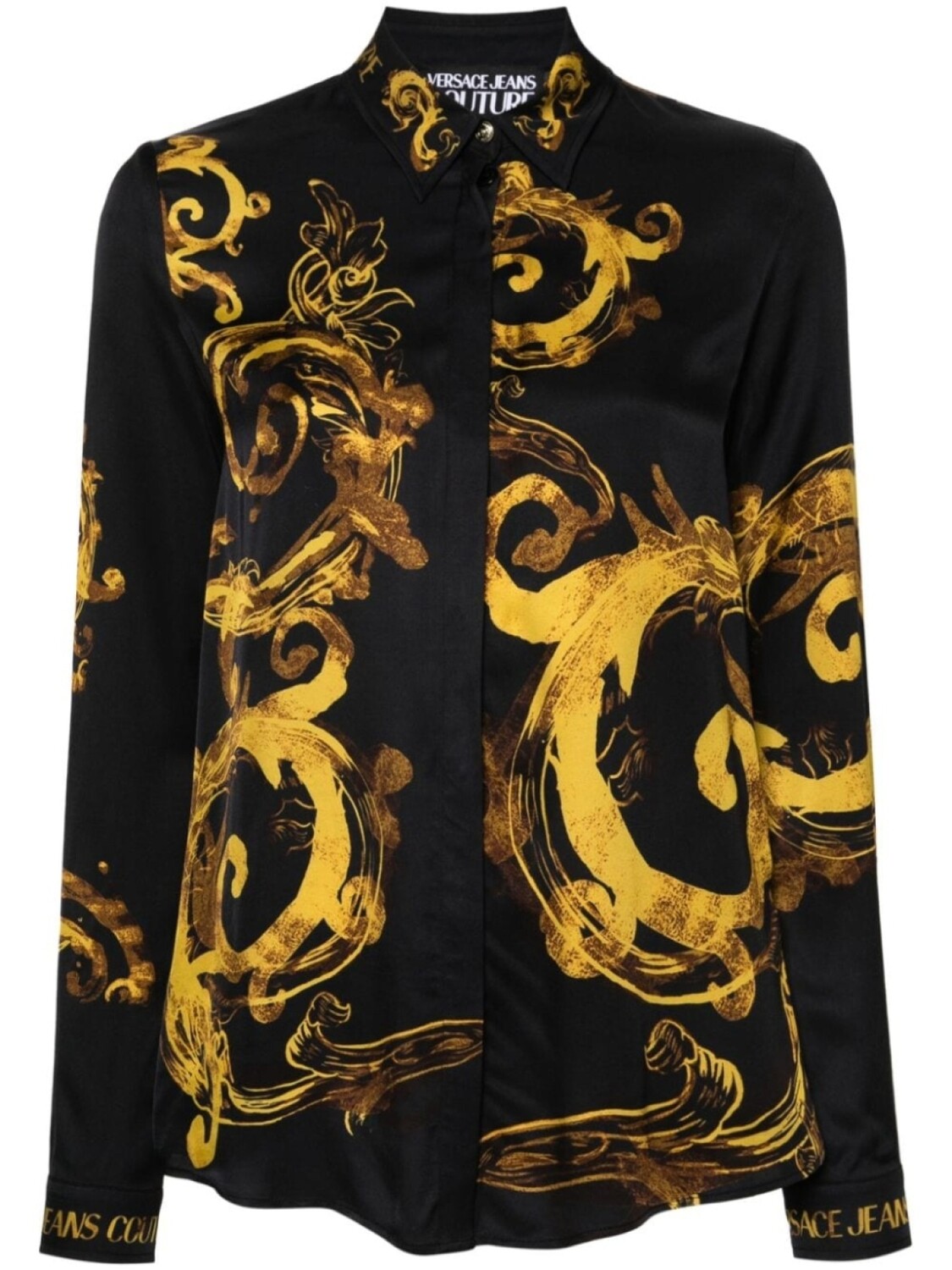 

Рубашка с принтом Watercolour Couture Versace Jeans Couture, черный