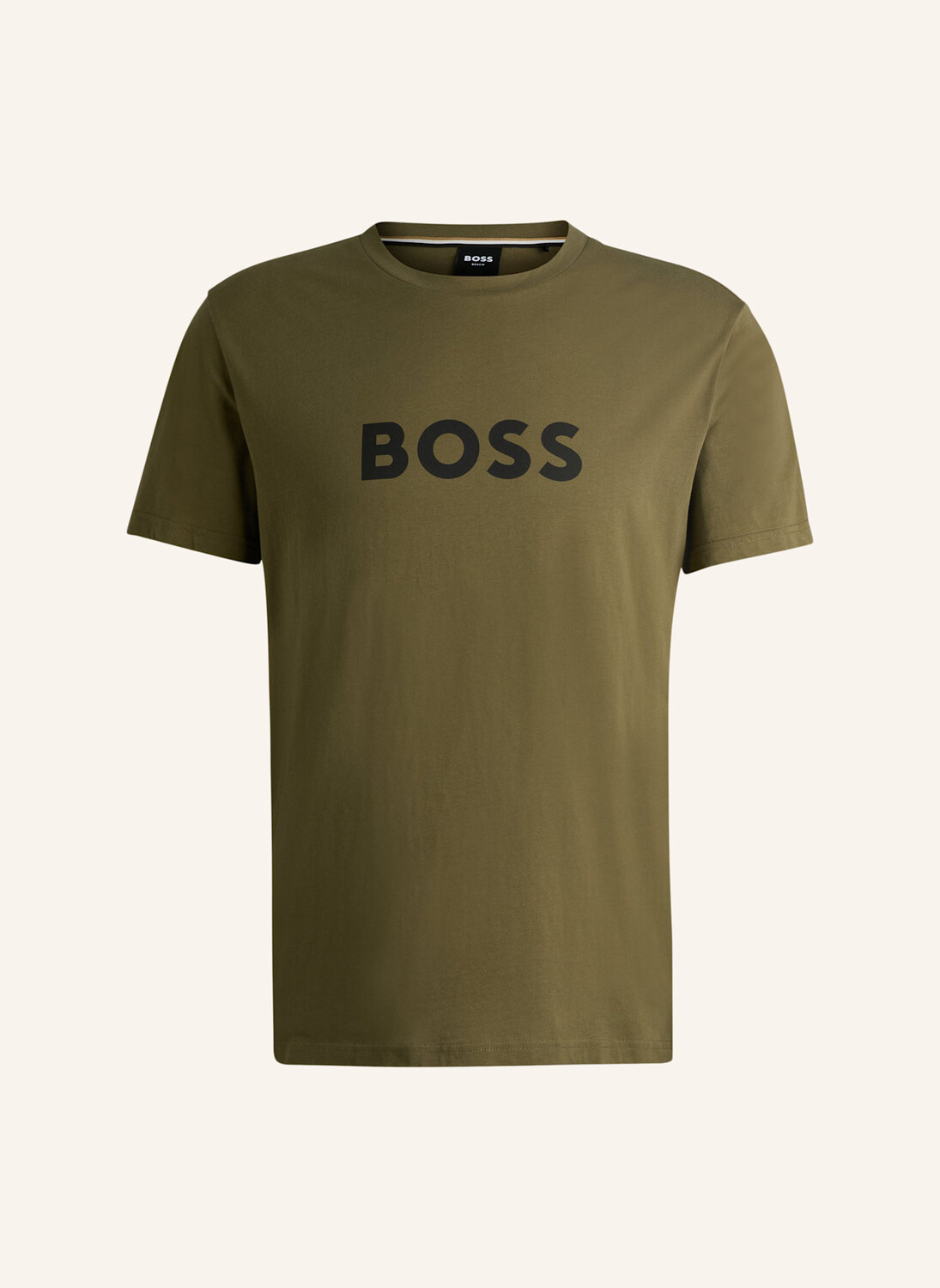 

Пляжная футболка обычного кроя Boss, хаки