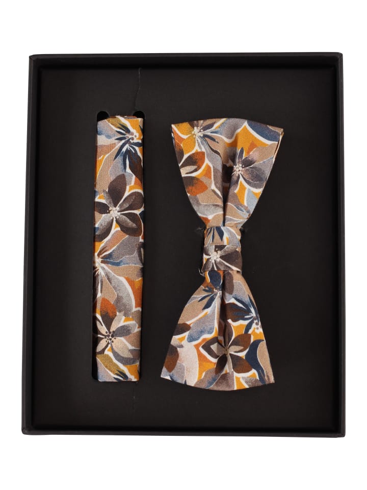 

Venti Галстук-бабочка и нагрудный платок светло-оранжевого цвета
