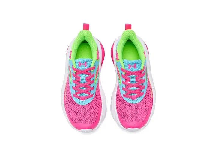 Кроссовки Rogue 6 Alternate Lace Under Armour Kids, Pink Rave/Fresco Blue/Hyper Green — фото 3
