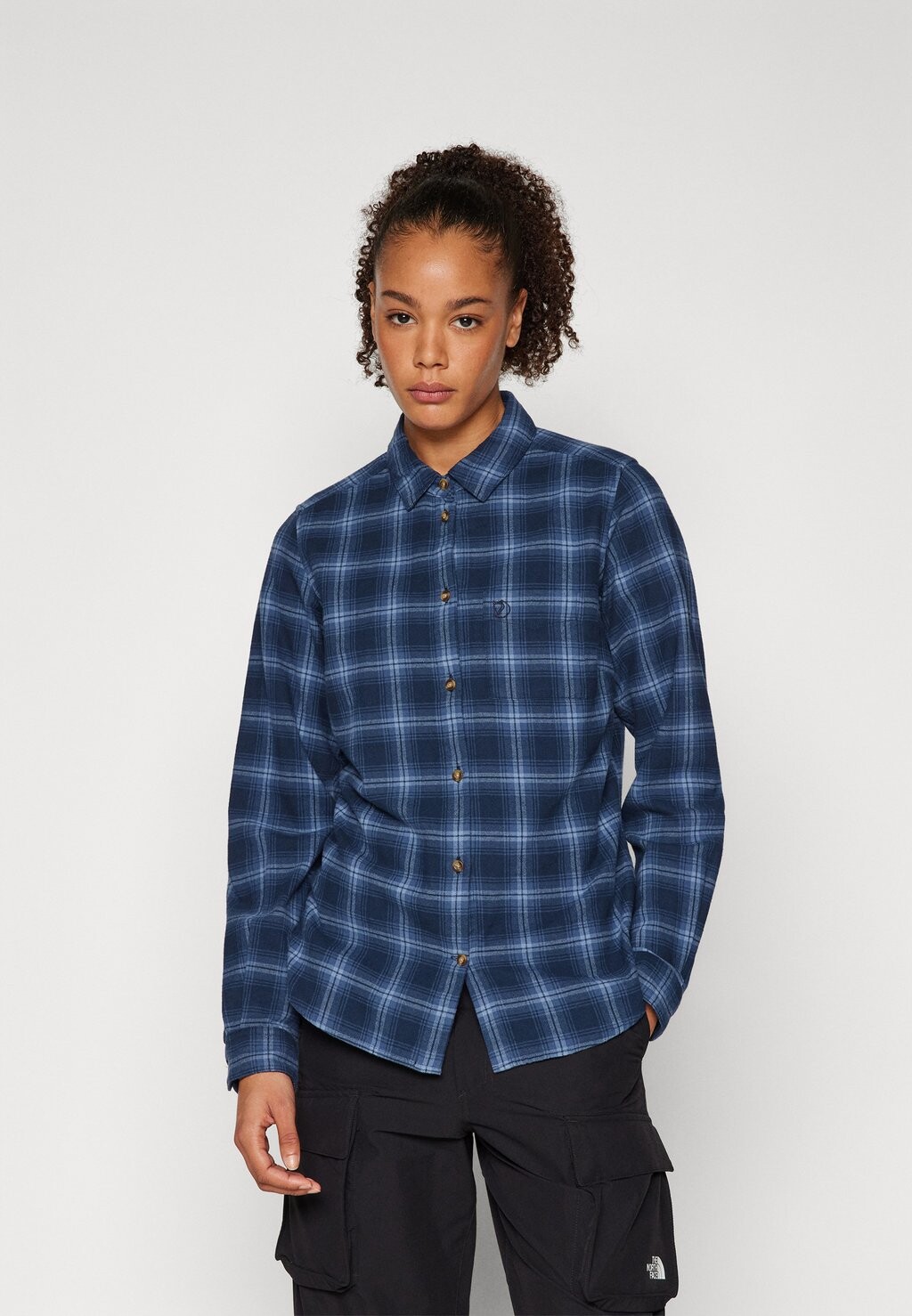 

Рубашка ÖVIK FLANNEL SHIRT W Fjällräven, синий
