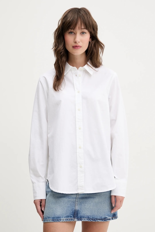 

Хлопковая рубашка Guess Jeans, белый