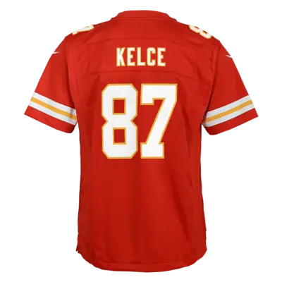 Джерси Nike Travis Kelce Kansas City Chiefs, красный — фото 2
