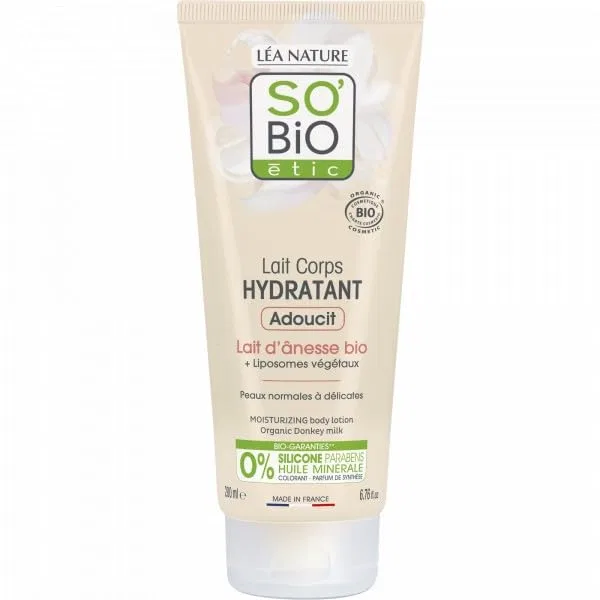 Увлажняющее молочко для тела с ослиным молоком Organic SO Organic Etic So'Bio Étic