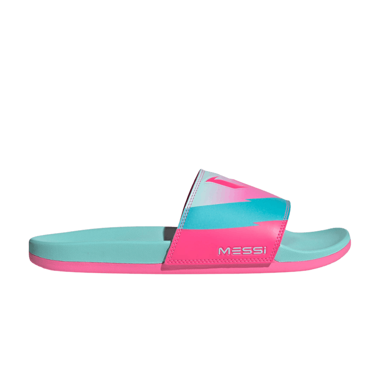 

Шлепанцы Lionel Messi x Adilette Comfort Slide 'Miami', бирюзовый