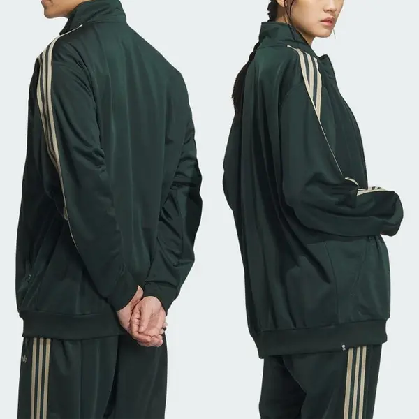 Куртка оригинальные спортивные Топ beckenbauer Adidas, зеленый — фото 2