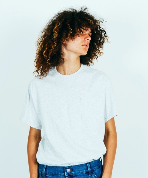 

C.E.L.STORE Футболка с короткими рукавами и карманом, GILDAN, светло-серый