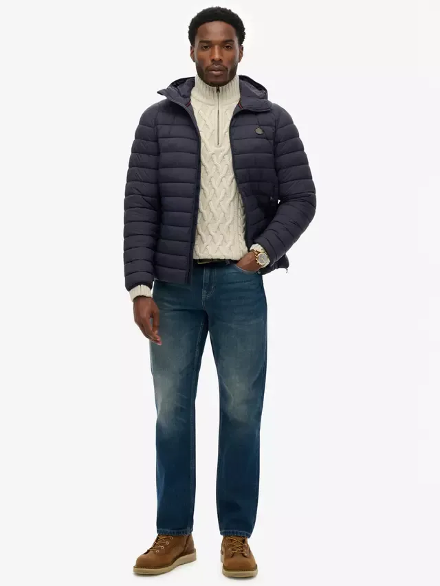 Пуховая куртка Fuji Lite Superdry, Eclipse Navy — фото 3