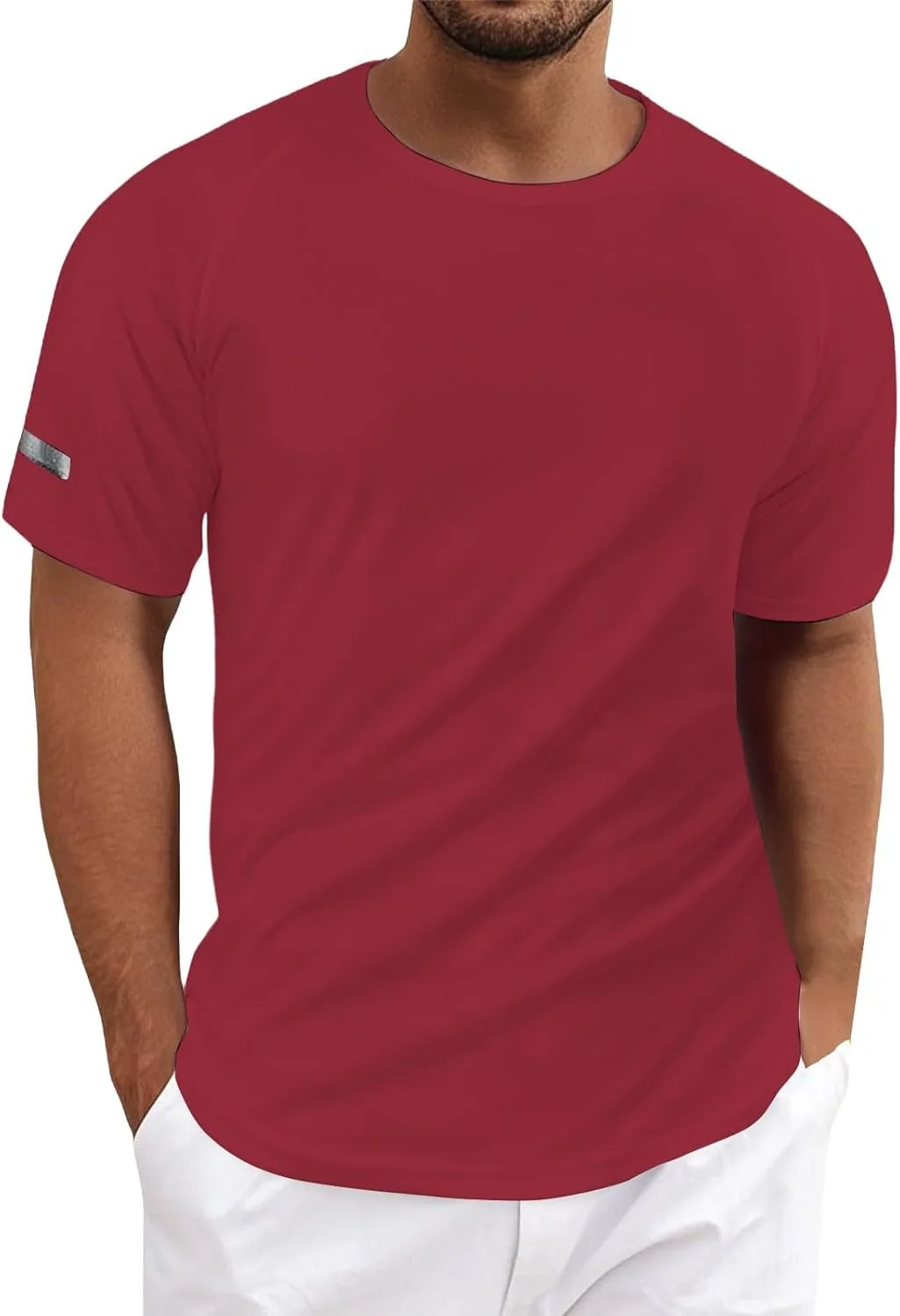 

Мужская футболка с коротким рукавом Quick Dry Moisture Wicking для бега и тренировок