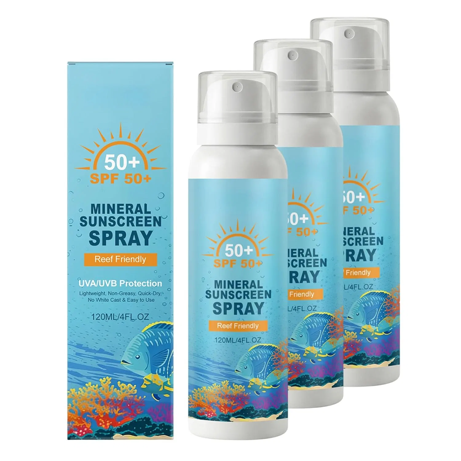 Минеральный солнцезащитный спрей SPF 50+ Rubu22A